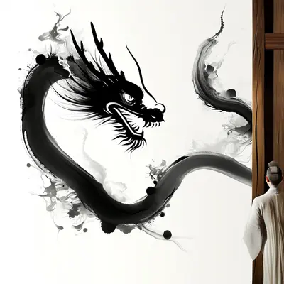 Hidden Dragon in Ink