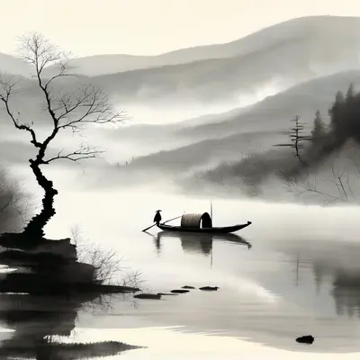 Lotus Pond at Dusk