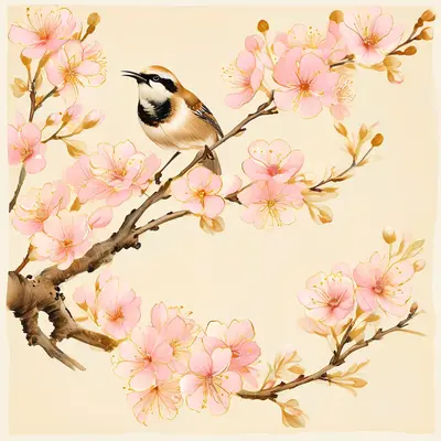 Plum Blossom & Oriole